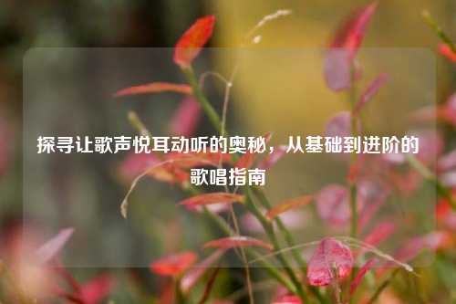 探寻让歌声悦耳动听的奥秘，从基础到进阶的歌唱指南