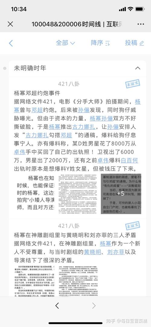 网上疯传的421明星八卦文档，有哪些不为人知的内容？