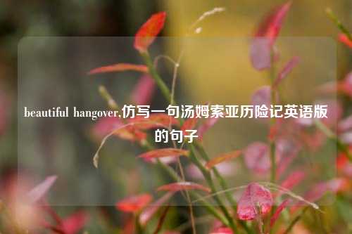 beautiful hangover,仿写一句汤姆索亚历险记英语版的句子