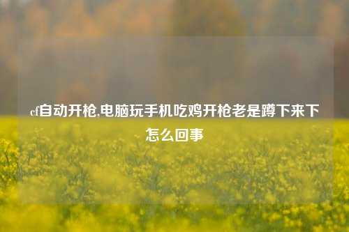 cf自动开枪,电脑玩手机吃鸡开枪老是蹲下来下怎么回事