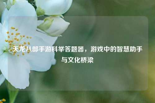 天龙八部手游科举答题器，游戏中的智慧助手与文化桥梁