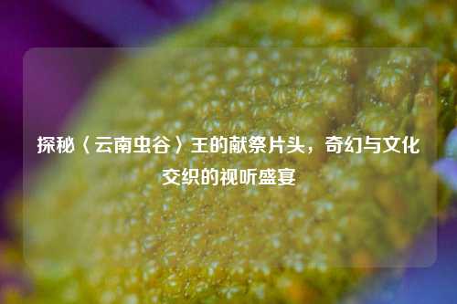 探秘〈云南虫谷〉王的献祭片头，奇幻与文化交织的视听盛宴