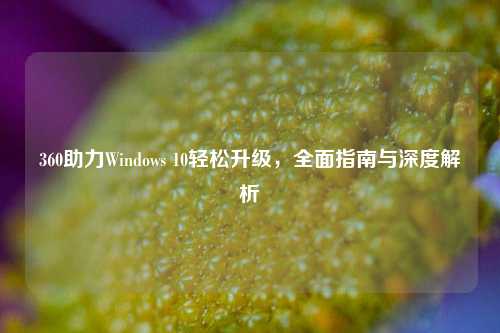 360助力Windows 10轻松升级，全面指南与深度解析