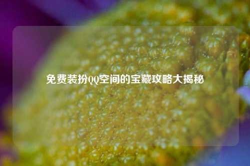 免费装扮QQ空间的宝藏攻略大揭秘
