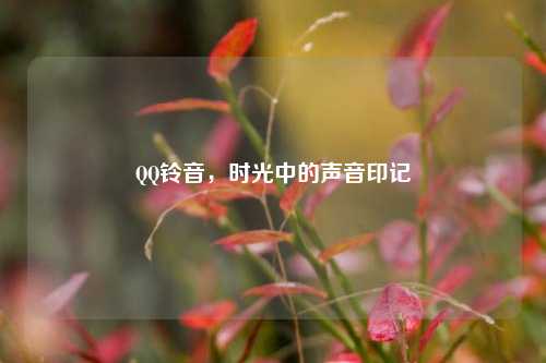 QQ铃音，时光中的声音印记