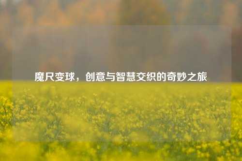 魔尺变球，创意与智慧交织的奇妙之旅