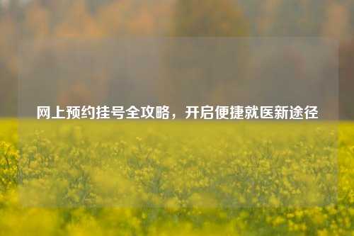 网上预约挂号全攻略，开启便捷就医新途径