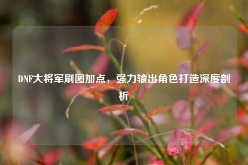 DNF大将军刷图加点，强力输出角色打造深度剖析