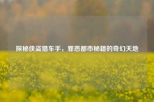 探秘侠盗猎车手，罪恶都市秘籍的奇幻天地